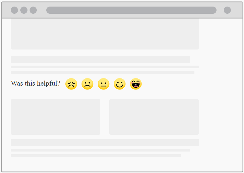 Embedded Feedback - Face Emojis
