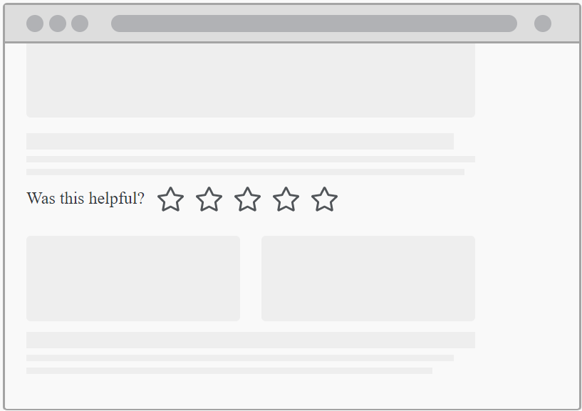Embedded Feedback - Star Icons