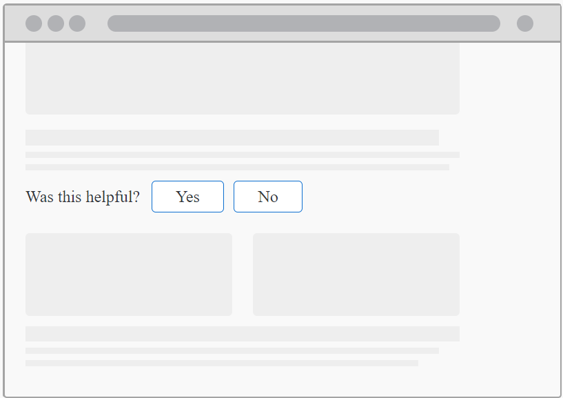 Embedded Feedback - Yes/No
